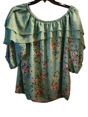 NY Collection Woman Floral Blouse Size 3X